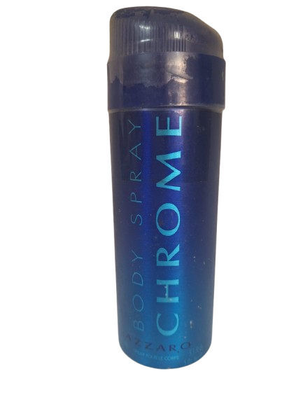 Body Spray Chrome Masculino - Azzaro (FRASCO LEVEMENTE AMASSADO)