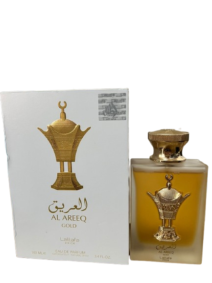 Al Areeq Gold Eau de Parfum Compartilhável - Lattafa (CAIXA AMASSADA E SEM O CELOFANE)