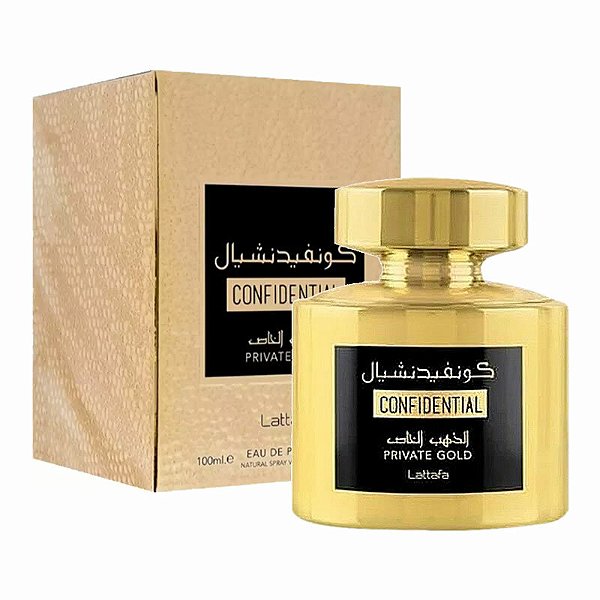 Confidential Private Gold Eau de Parfum Compartilhável - Lattafa