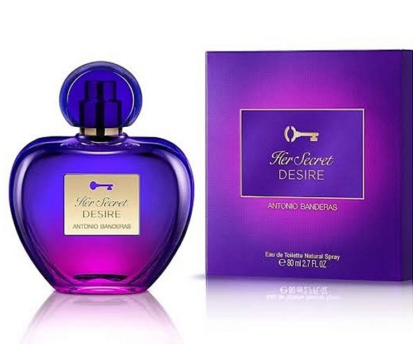 Her Secret Desire Eau de Toilette Feminino - Antonio Banderas (CAIXA AMASSADA)