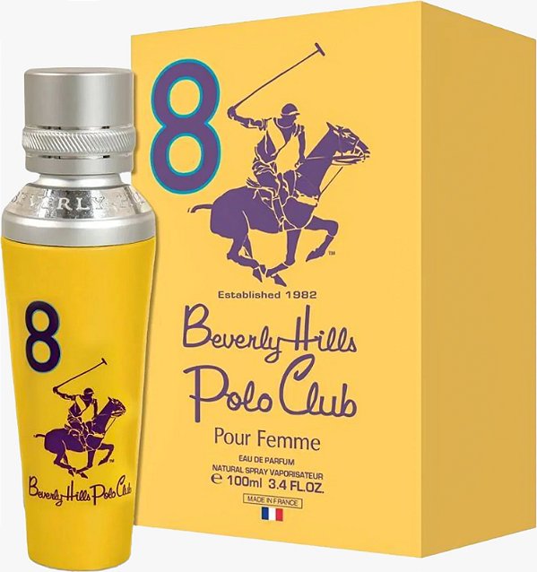 Beverly Hills FOR WOMEN Nº 8 Polo Club Pour Femme Eau de Toilette Feminino -Beverly Hills Polo Club