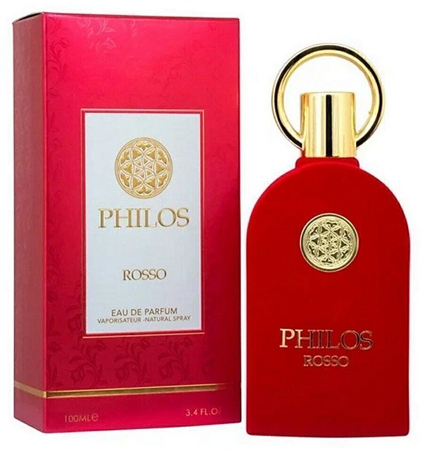 Philos Rosso Eau de Parfum Compartilhável - Maison Alhambra (CAIXA AMASSADA)