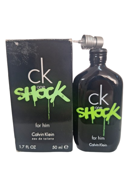 CK One Shock For Him Eau de Toilette Masculino - Calvin Klein (CAIXA AMASSADA)