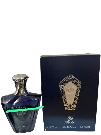 Turathi Blue Eau De Parfum Masculino - Afnan (CAIXA AMASSADA E VAZADO)