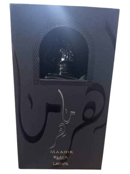 Maahir Black Edition Eau de Parfum Compartilhável - Lattafa (SEM CELOFANE)