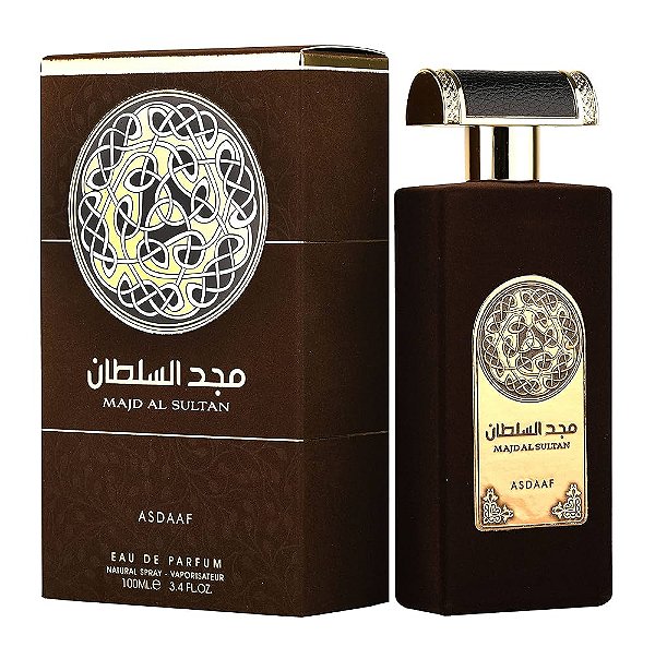 Majd Al Sultan Eau de Parfum Masculino - ASDAAF (CAIXA AMASSADA)