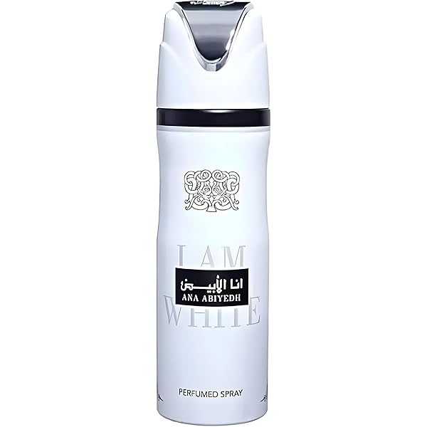 Desodorante I Am White Masculino Lattafa (FRASCO LEVEMENTE AMASSADO)