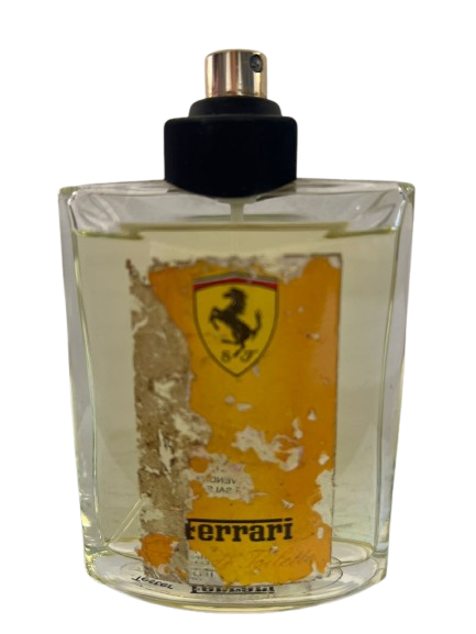 Ferrari Yellow Eau de Toilette Masculino - Ferrari (Sem caixa, sem tampa, levemente vazado e rotulo danificado)