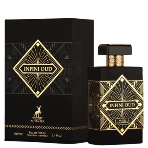 Infini Oud Eau de Parfum Compartilhável - Maison Alhambra (Caixa amassada)