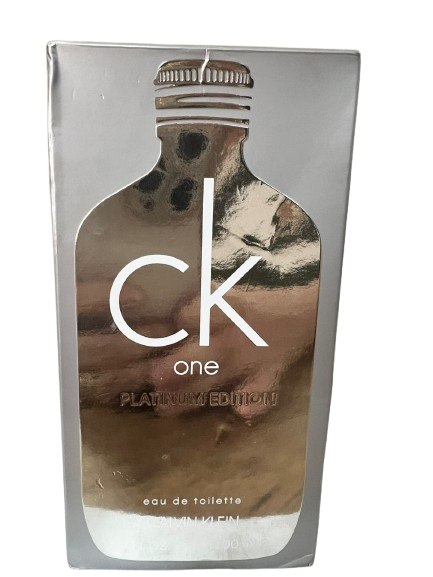 CK One Platinum Edition Eau De Toilette Unissex - Calvin Klein (CAIXA AMASSADA)