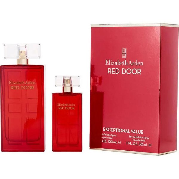 Kit Red Door Eau De Toilette Feminino 100ml+30ml - Elizabeth Arden (CAIXA AMASSADA)
