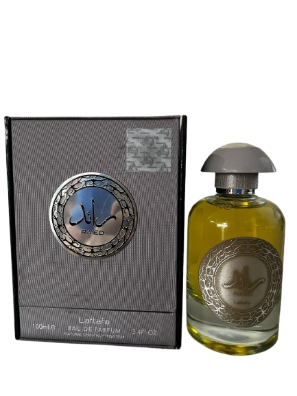 Ra'ed Silver Eau de Parfum Compartilhável - Lattafa (CAIXA AMASSADA)