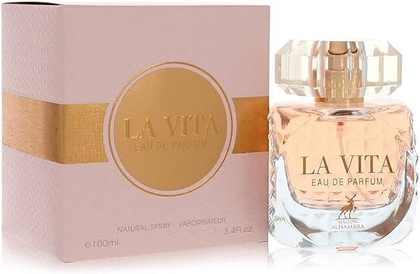 La Vita Eau De Parfum Feminino - Maison Alhambra (CAIXA AMASSADA)