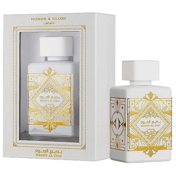 Bade’e Al Oud Honor & Glory Eau De Parfum Compartilhável - Lattafa (Caixa amassada)