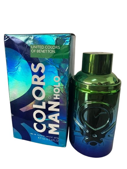 Colors Man Holo Eau de Toilette Masculino - Benetton (CAIXA AMASSADA)