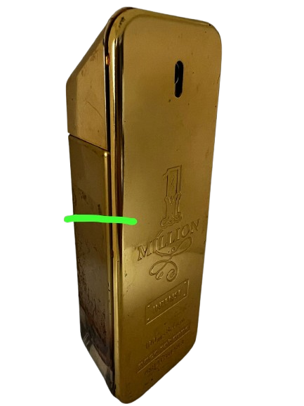 One Million Intense Eau de Toilette Masculino - Paco Rabanne (SEM CAIXA, FRASCO AVARIADO E VAZADO)