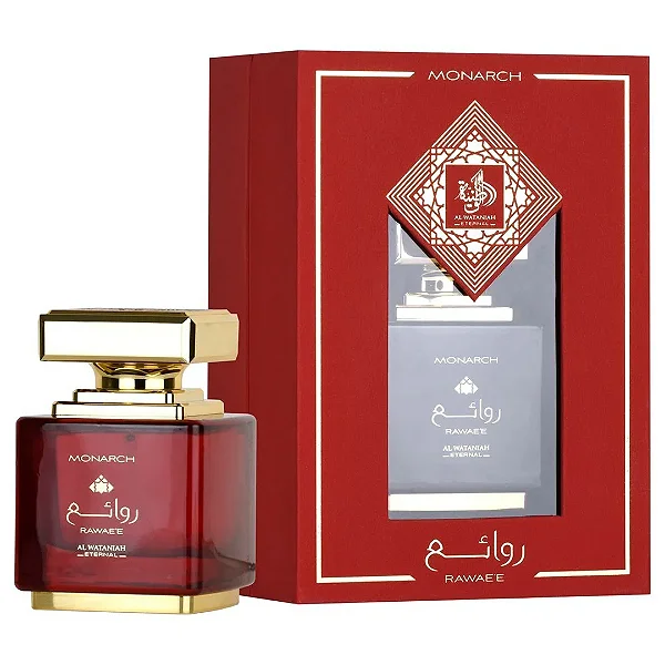 Rawae’e Monarch Eau de Parfum Compartilhável - Al Wataniah (Caixa Amassada)