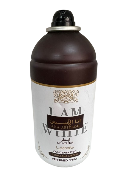 Desodorante I am White Leather Ana Abiyedh - Lattafa (EMBALAGEM AMASSADA E SEM TAMPA)