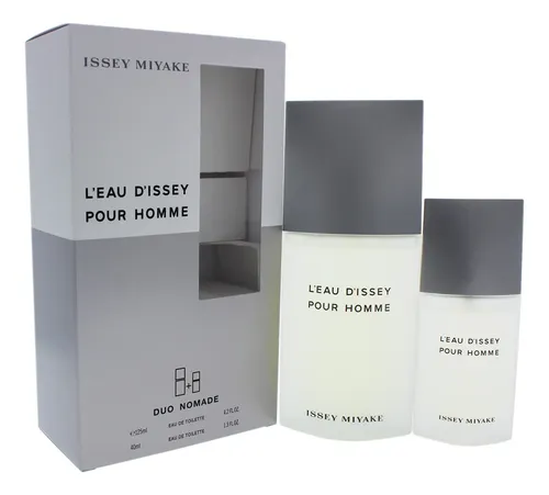 Kit LEau D’Issey Pour Homme Eau De Toilette125+40ml Duo Nomade - Issey Miyake (Caixa Amassada)