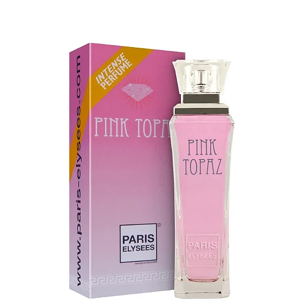 Pink Topaz Eau de Toilette - Paris Elysees (Caixa amassada)