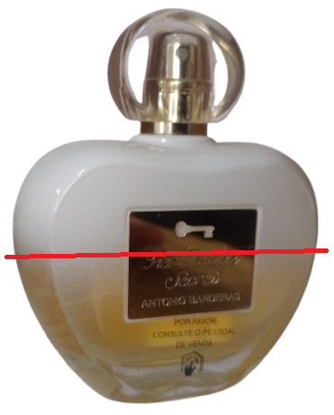Her Golden Secret Eau de Toilette Feminino - Antonio Banderas (Sem caixa, vazado, frasco riscado)