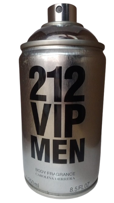 Body Spray 212 Vip Men Masculino - Carolina Herrera (Sem tampa e vazado)