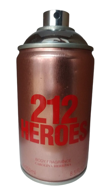 Body Spray 212 Heroes Feminino - Carolina Herrera (Sem caixa e sem tampa)