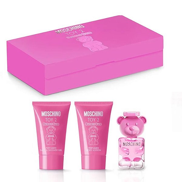 Kit Toy 2 Bubble Gum Eau de Toilette+Body Lotion+Shower Gel Feminino - Moschino