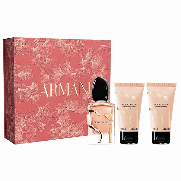 Kit Sì Eau De Parfum Intense+Shower Gel+Body Lotion Feminino - Giorgrio Armani