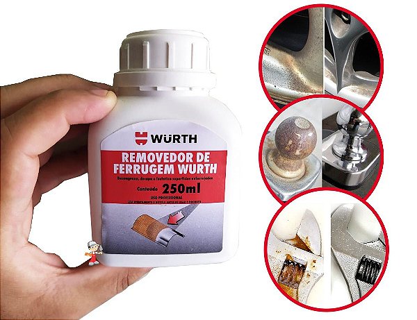 Removedor De Ferrugem Wmax Oxidação Corrosão Wurth 250ml