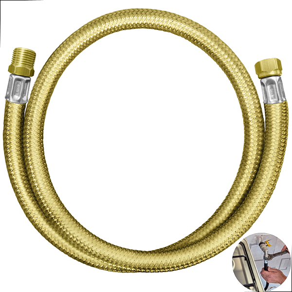 Mangueira Flexível Gas Encanado Gás Gn Glp Gnf 120cm Tombak