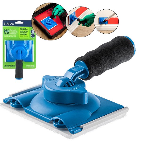 Pad Para Recorte De Pintura Canto Acabamento 360° Ajustável