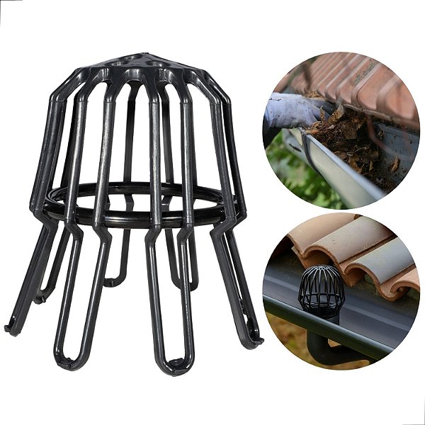 Protetor de Calha Anti-Folhas Sujeiras Flexível 75mm a 100mm