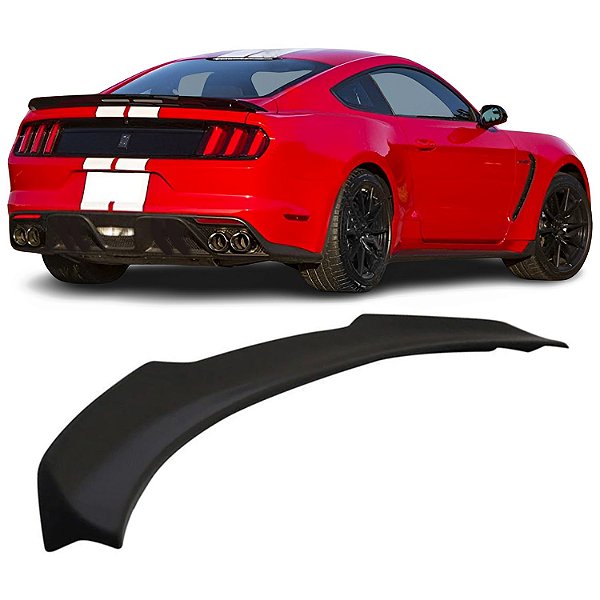 Spoiler Aerofólio FORD Mustang GT March Black Piano Shelby