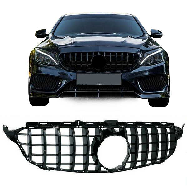 Grade Frontal Mercedes Classe C W205 GTR AMG Black Piano