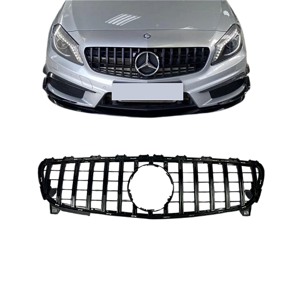 Grade Frontal Mercedes W176 AMG GTR Black Piano Classe A A35