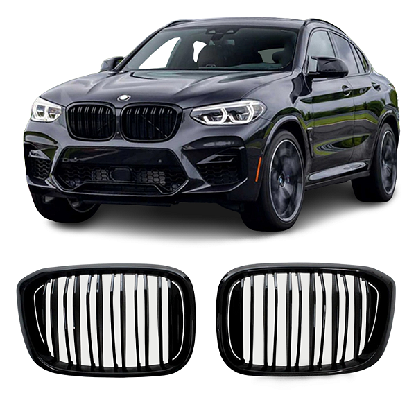 Grade Frontal BMW X4 G02 Black Piano Dupla M (2018 - 2021)