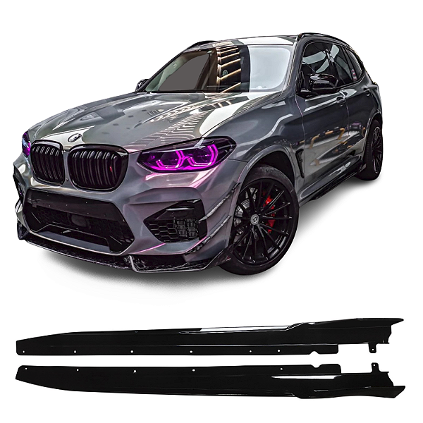 Saia Lateral Spoiler Bmw X3 X4 iX3 G01 G02 G08 Black Piano M