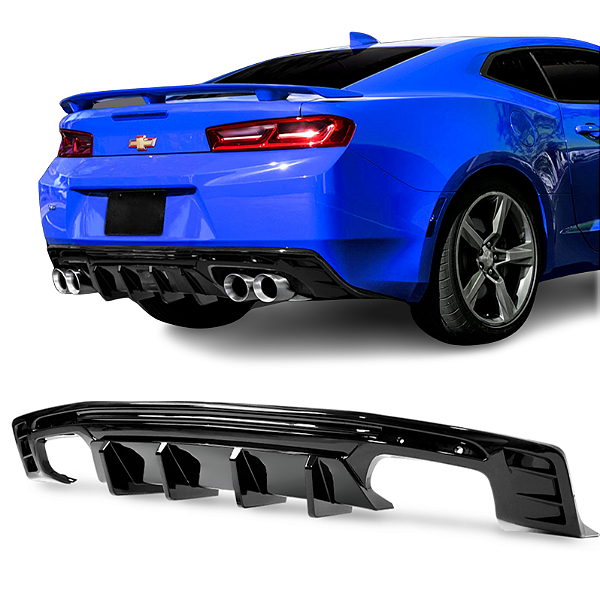 Difusor Traseiro Chevrolet Camaro ZL1 Black Piano Saia 6TH