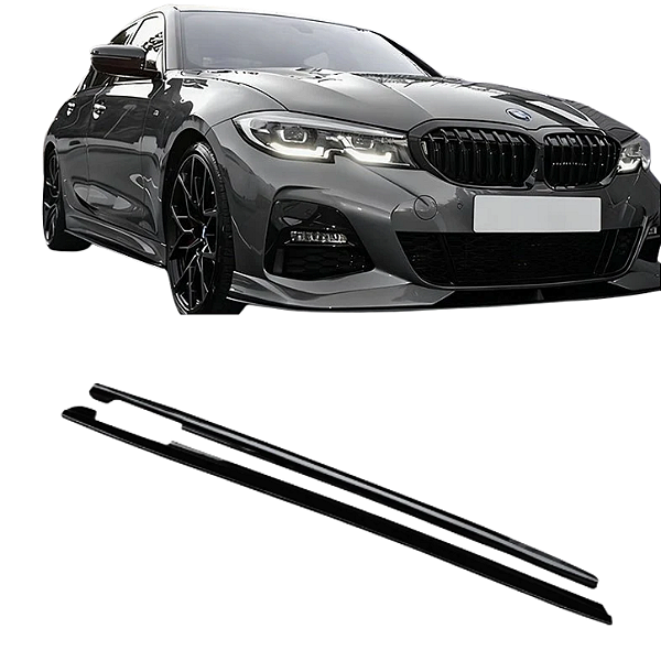 Saia Lateral Spoiler Bmw 320 G20 G28 Black Piano M Serie 3