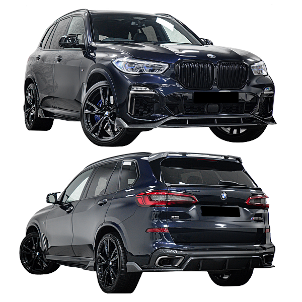 Body Kit BMW X5 G05 Híbrido Black Piano Saia M Aerofólio M3