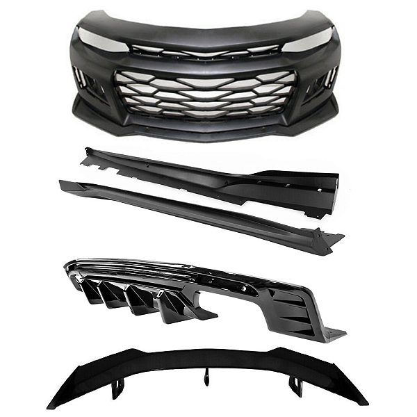 Body Kit Chevrolet Camaro ZL1 Black Piano 6° Saia Completo
