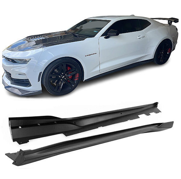 Saia Lateral Spoiler Chevrolet Camaro ZL1 Black Piano 6° th
