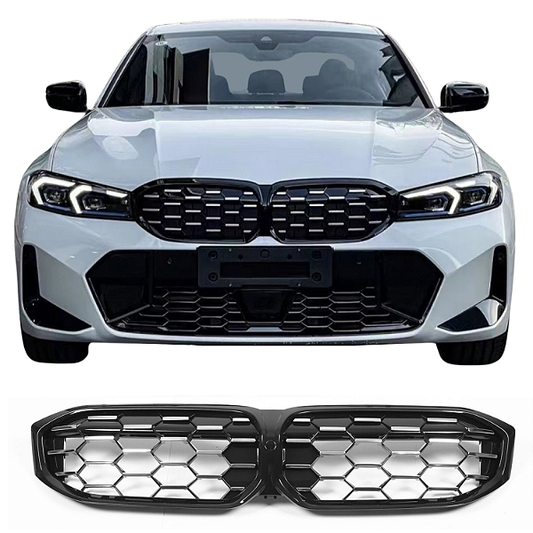 Grade Frontal BMW 320 330 340 GP Black Piano Cromado Diamond
