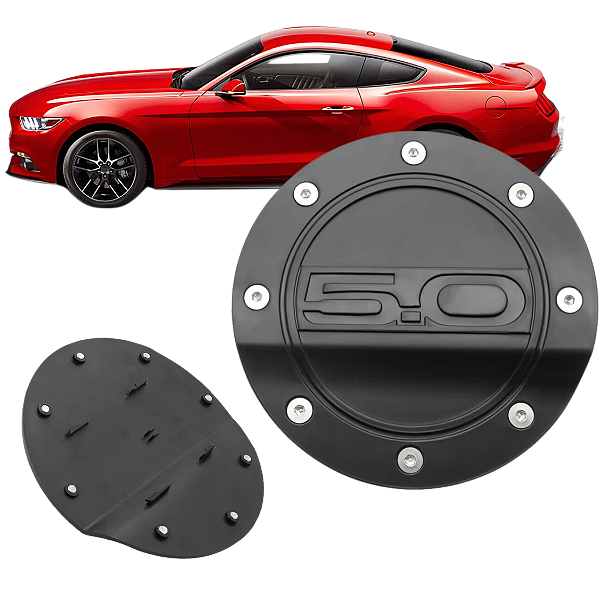 Gas Cap Ford Mustang Preto Capa Tampa do Combustível GT 500