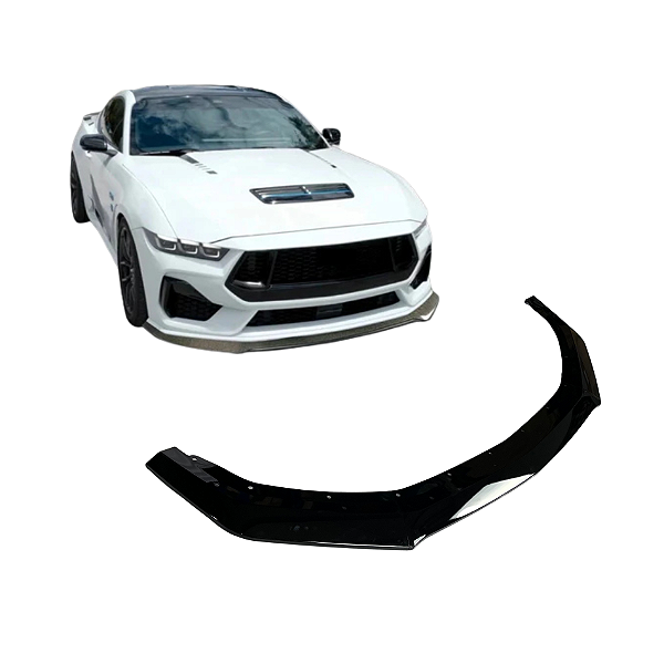Aerofólio Frontal Ford Mustang GT 2024 Preto Metálico Saia