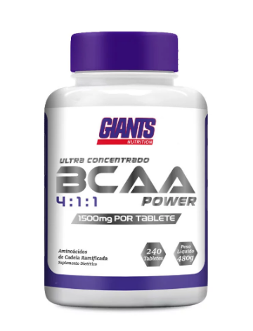 BCAA 4:1:1 com 240 Tabletes de 1500mg cada Giants Nutrition