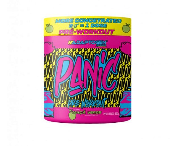 Panic Pré Treino Ultra Concentrado 300g Adaptogen Science + Coqueteleira de Brinde