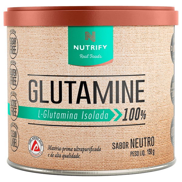 Glutamine 150g Nutrify - L-Glutamina 100% Isolada