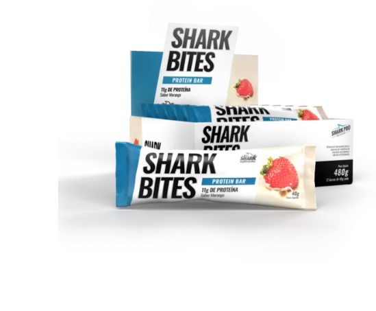 Barra de Proteina Shark Bites 40g Caixa com 12 unidades Shark Pro